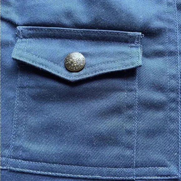 Navy Cargo Cotton Boys Shorts Uniform Boy Scouts Sz 8 # 1621 - Picture 5 of 9